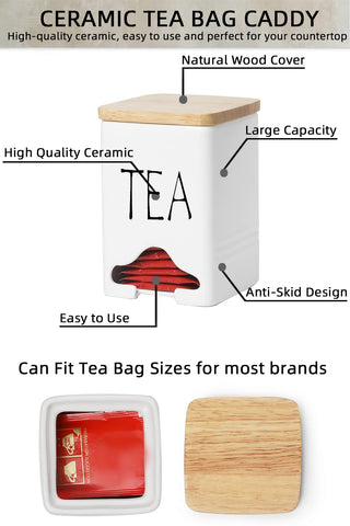 QUXIJA white ceramic holder, dishwasher-safe for quick cleanup.