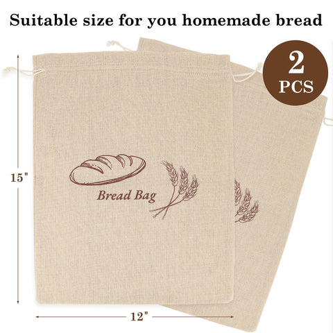 QUYANGCHIFENG bread bag showing plastic lining for moisture control.