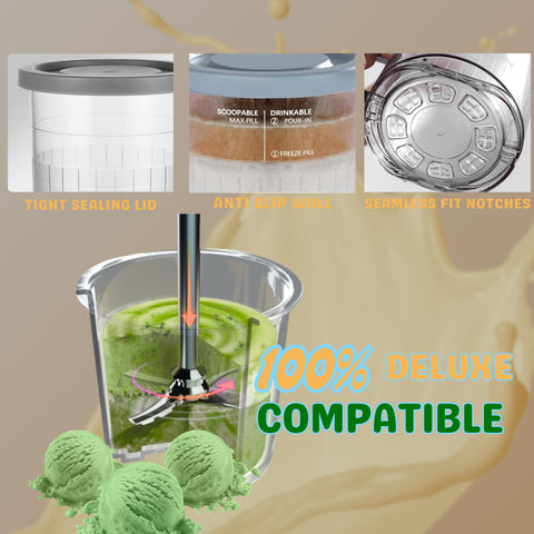 QVN Ninja Creami pints dishwasher safe for easy cleanup after treats
