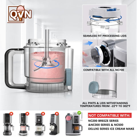 QVN Ninja Swirl Pints 4 Pack temperature range from -22°F to 302°F
