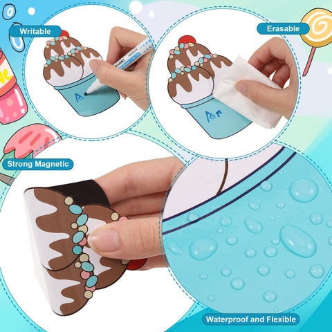 Qweryboo beach donut magnet brightens fridges or whiteboards