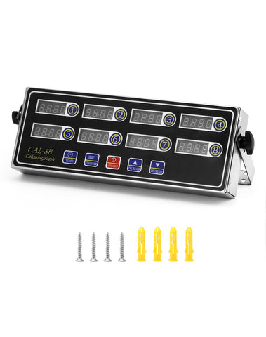 QWORK Digital Kitchen Timer 8-channel display enables precise multitasking in busy kitchens.
