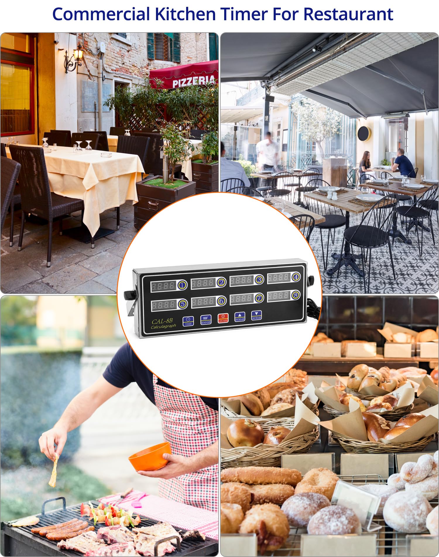 QWORK stainless steel body highlights durable design for daily use.