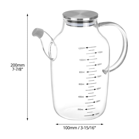 QWORK glass with milliliter marks for precise seasoning.