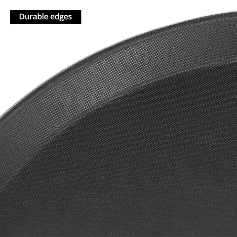 QWORK tray closeup shows rubber non-slip surface for stable dish transport