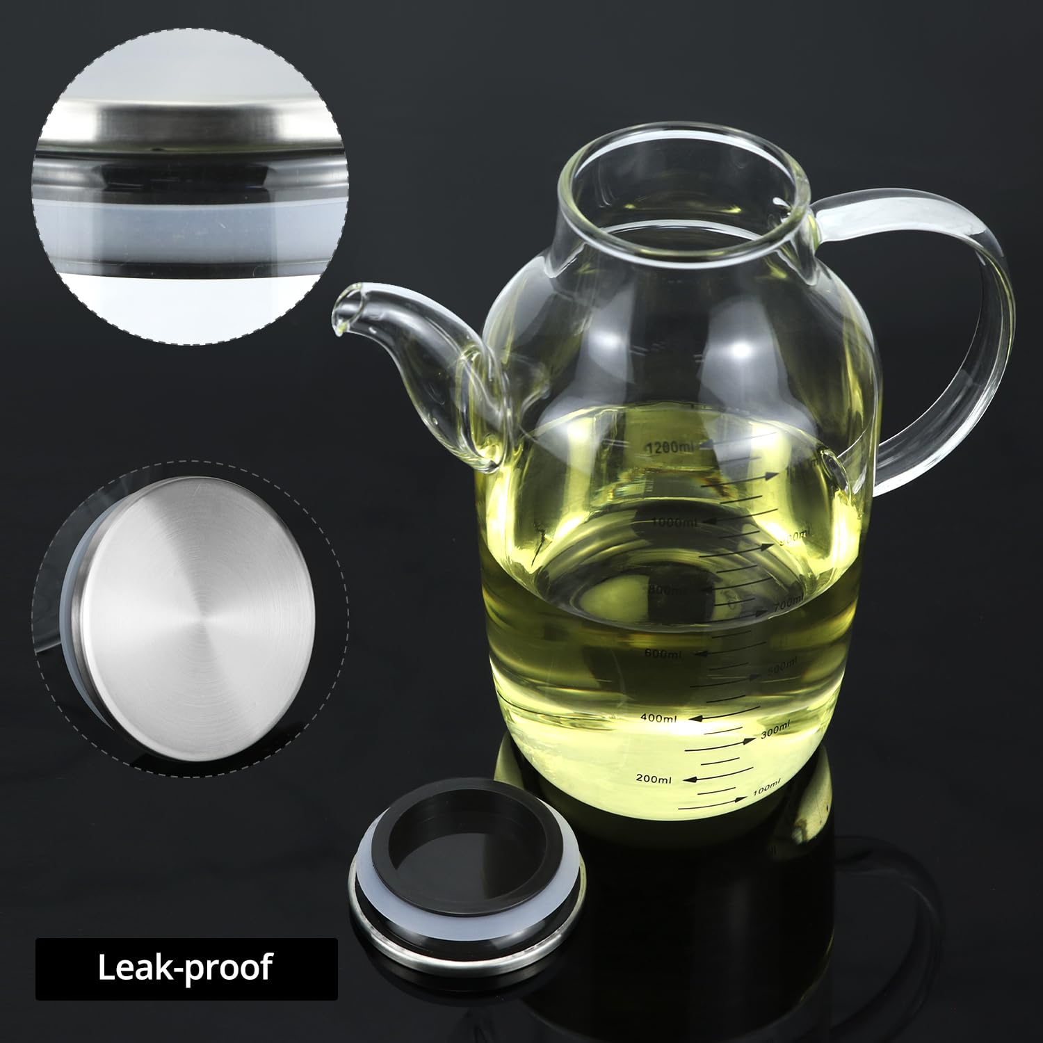 QWORK wide opening allows quick refills and easy cleaning.