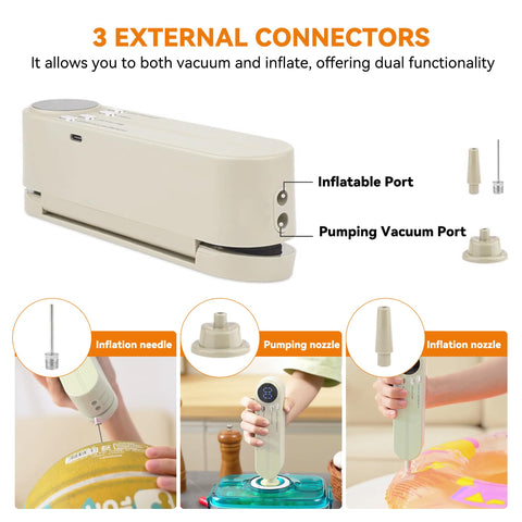 QWUE adjustable temperature sealing for different bag thicknesses.