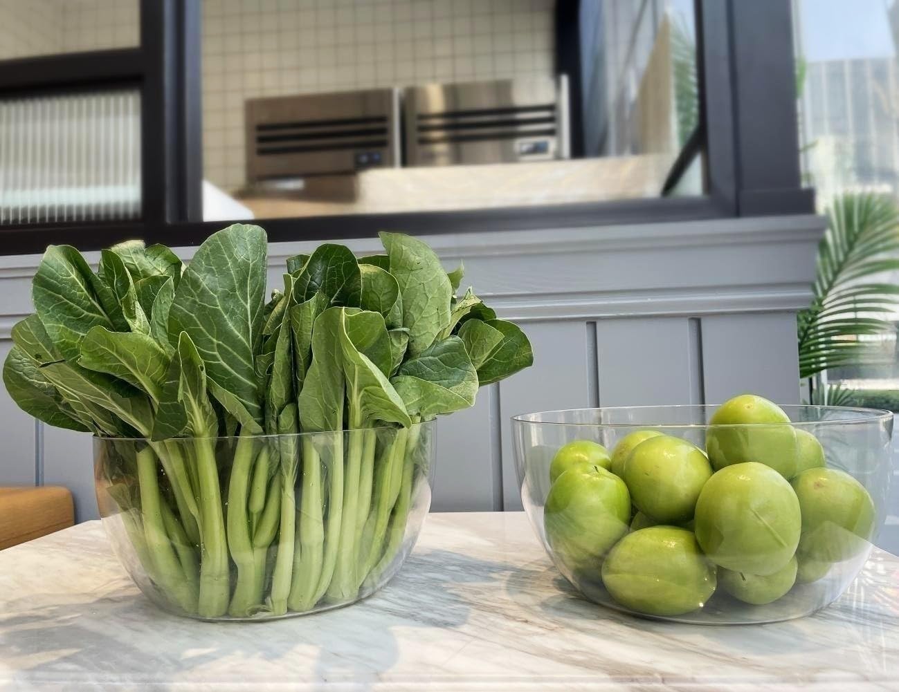 Qxbekmor serving bowls—clear design shows contents, great for buffets and candy stations.