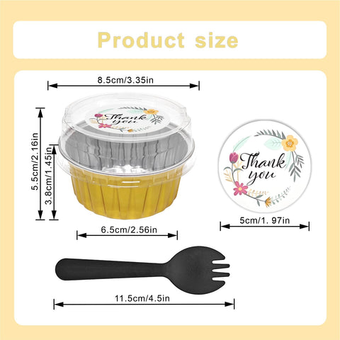 QZV mini cake pans with lids ready for stackable storage.