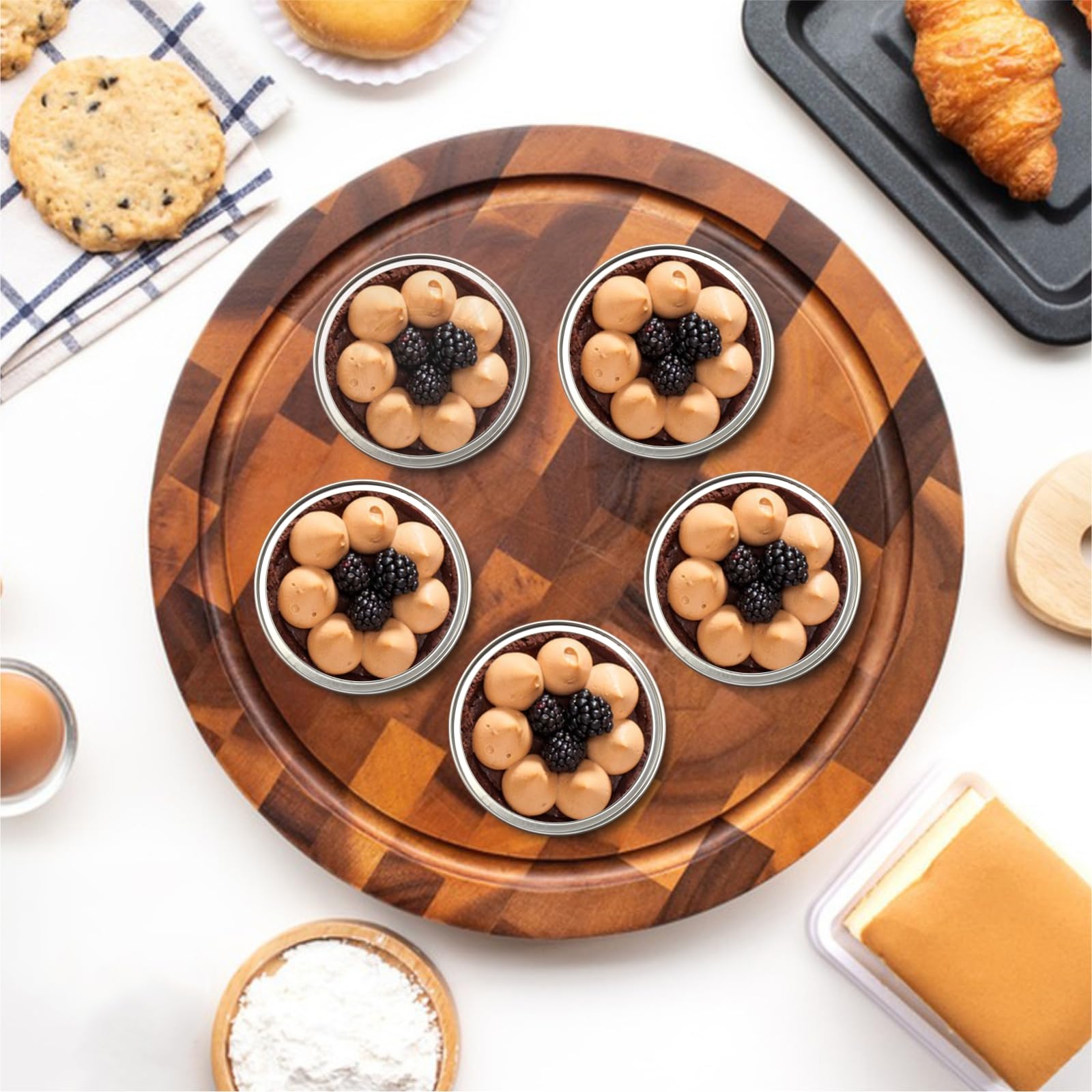 QZV oven-safe cups compatible with oven, fridge, and air fryer.