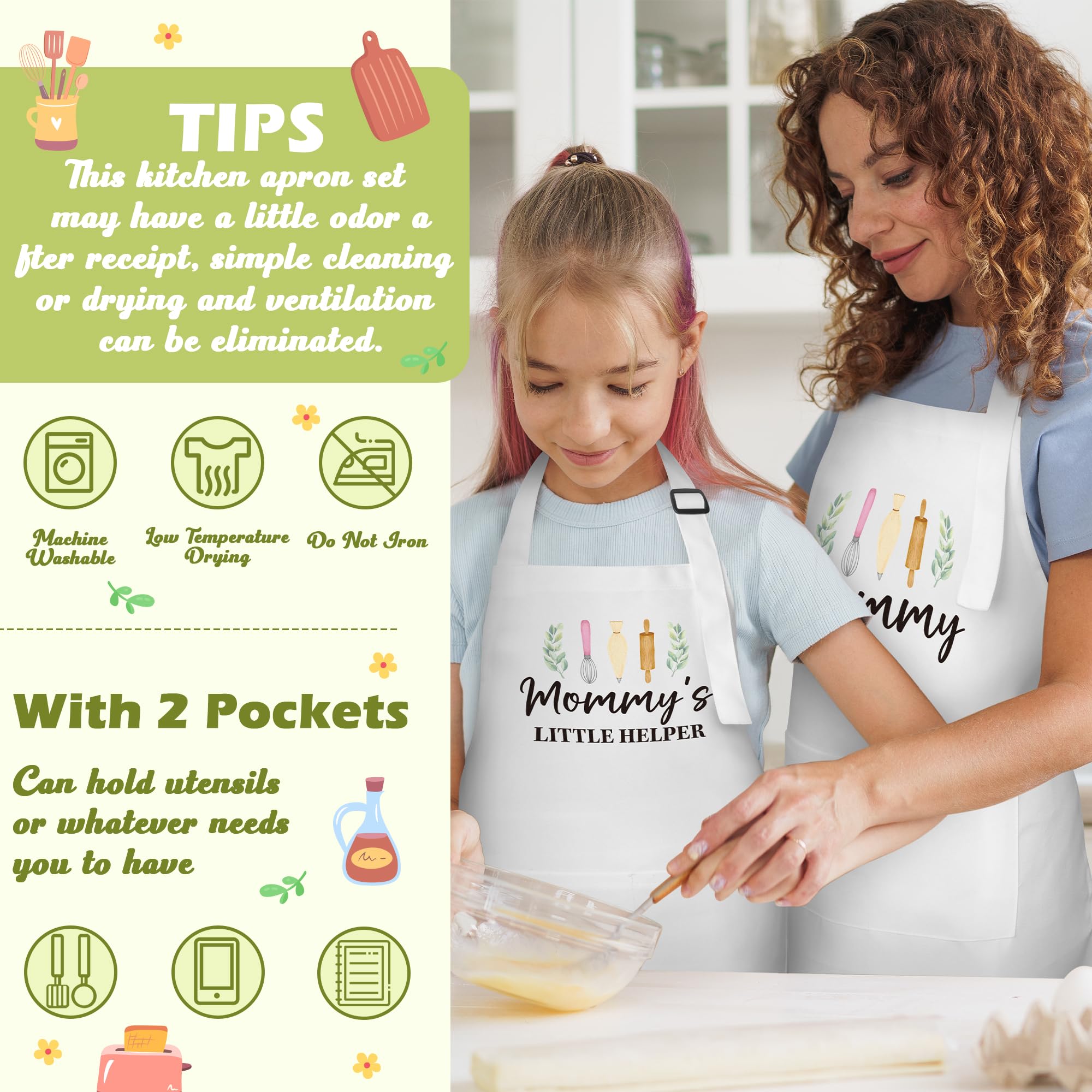 R HORSE aprons feature two large pockets for utensils and wipes handy.