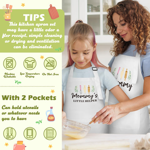 R HORSE aprons feature two large pockets for utensils and wipes handy.