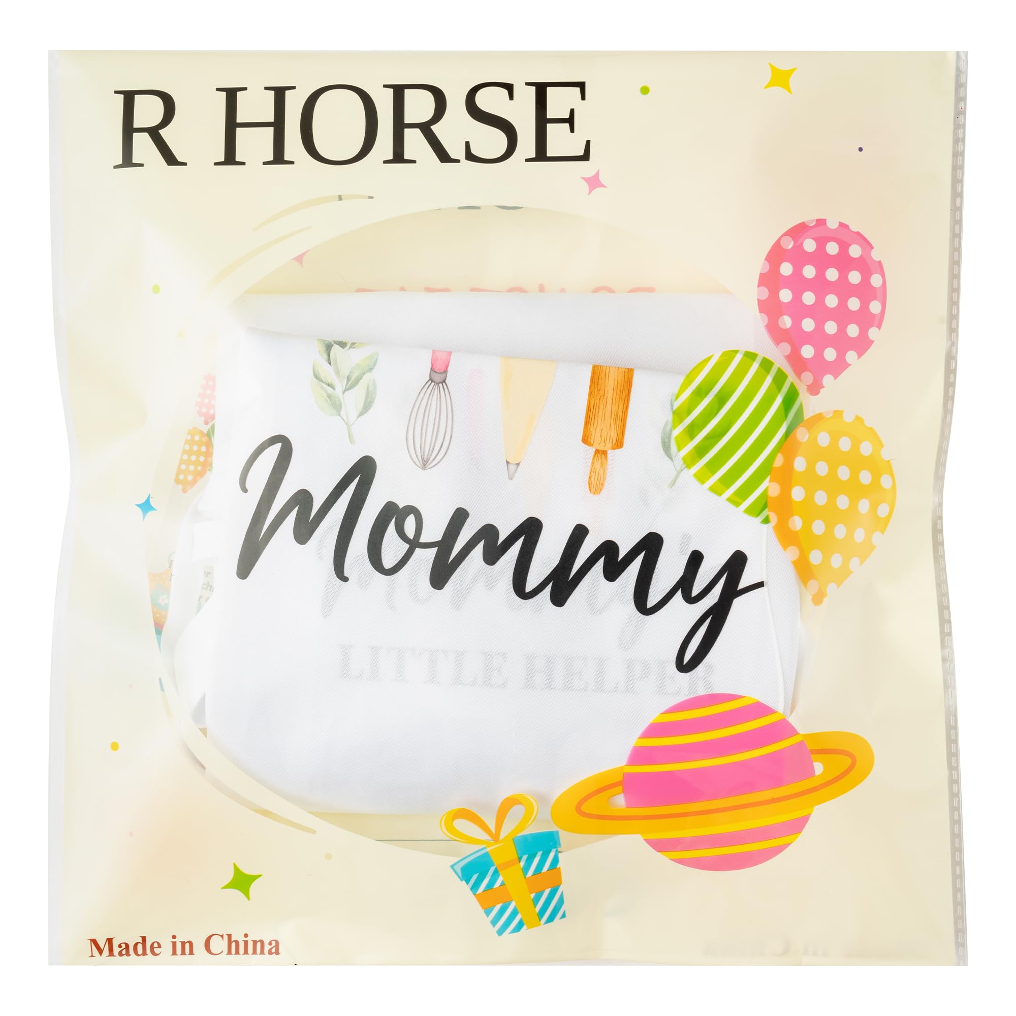 R HORSE stain-resistant waterproof tweed keeps outfits neat during painting or cooking.