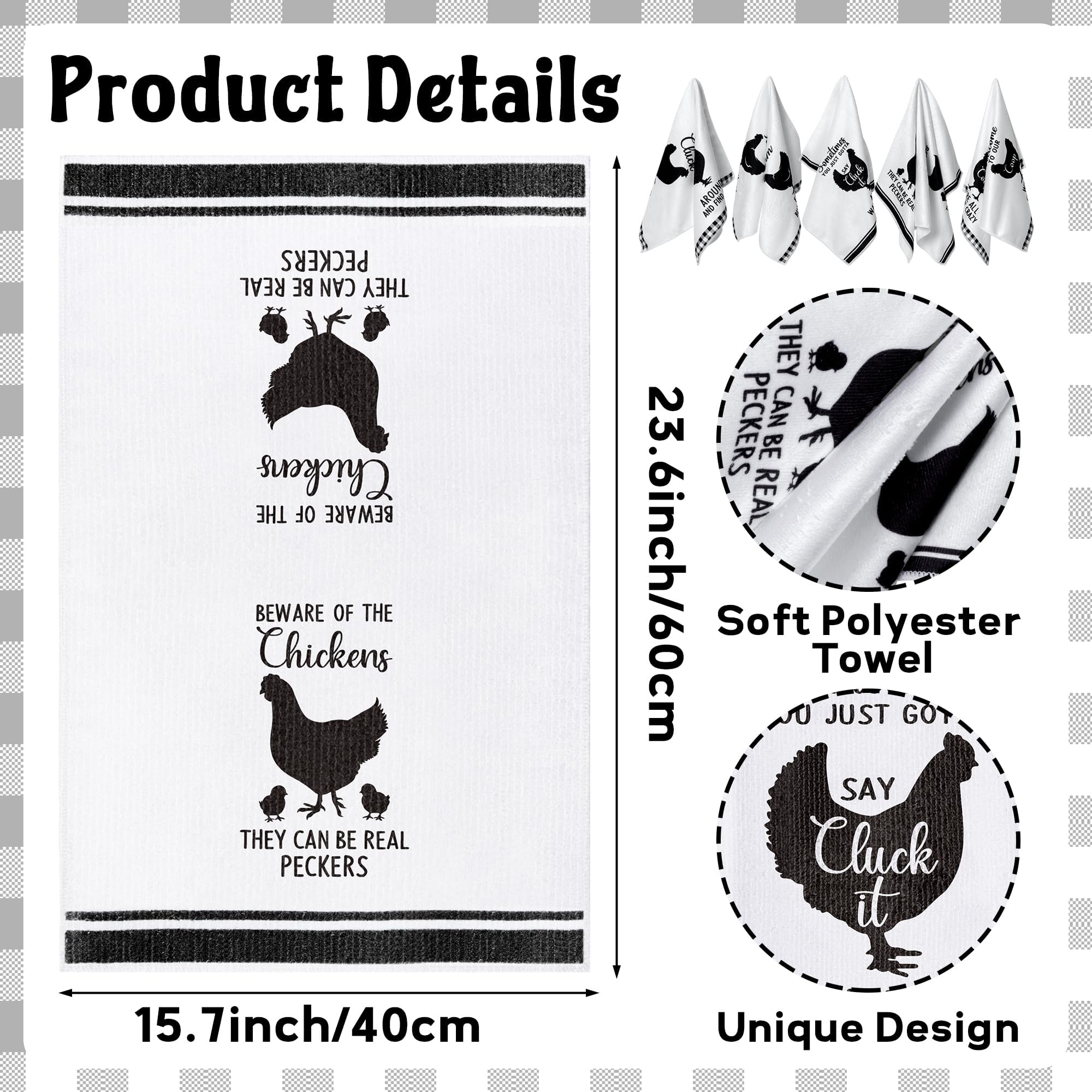 R HORSE kitchen dish towels absorbent and quick-dry for everyday messes
