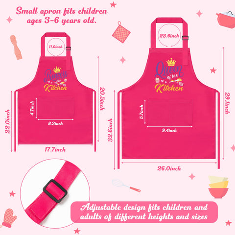 R HORSE queen of the kitchen text apron adds playful style to cooking