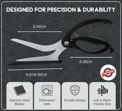 RAAFI ultra-sharp stainless blades ready for crust cuts