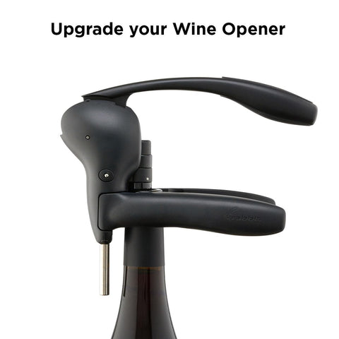 Rabbit corkscrew opens bottles quickly with minimal effort and clean cork removal.