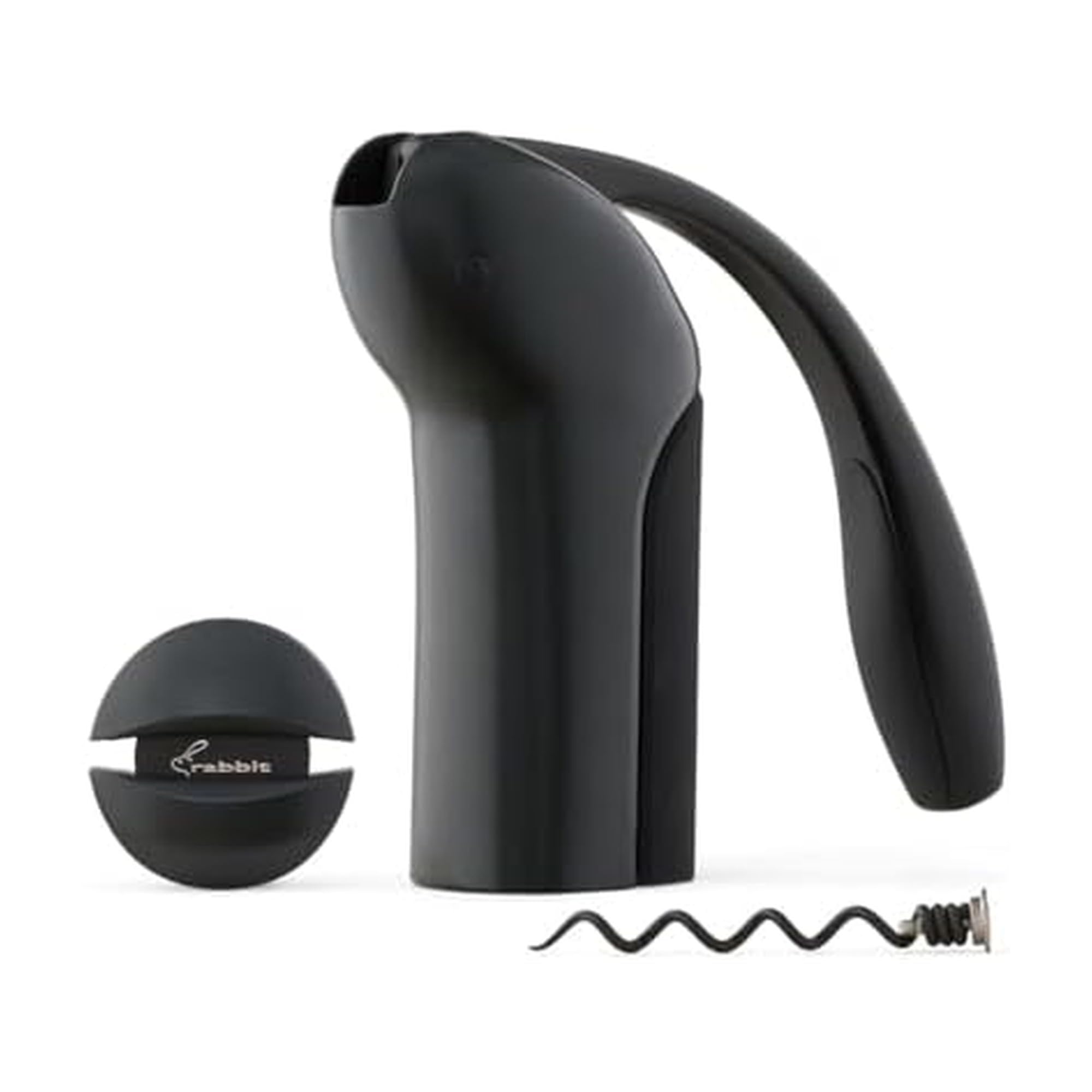 Rabbit Vertical Lever Corkscrew with Foil Cutter for effortless cork removal.
