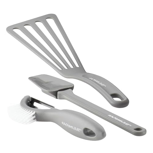 Rachael Ray Brights solid spoon for stirring and serving.