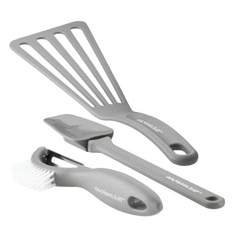 Rachael Ray Brights solid spoon for stirring and serving.