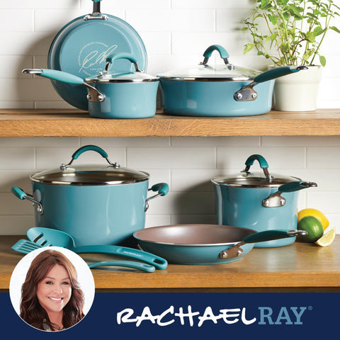 Rachael Ray Cucina 10-inch frying pan for everyday searing and eggs.