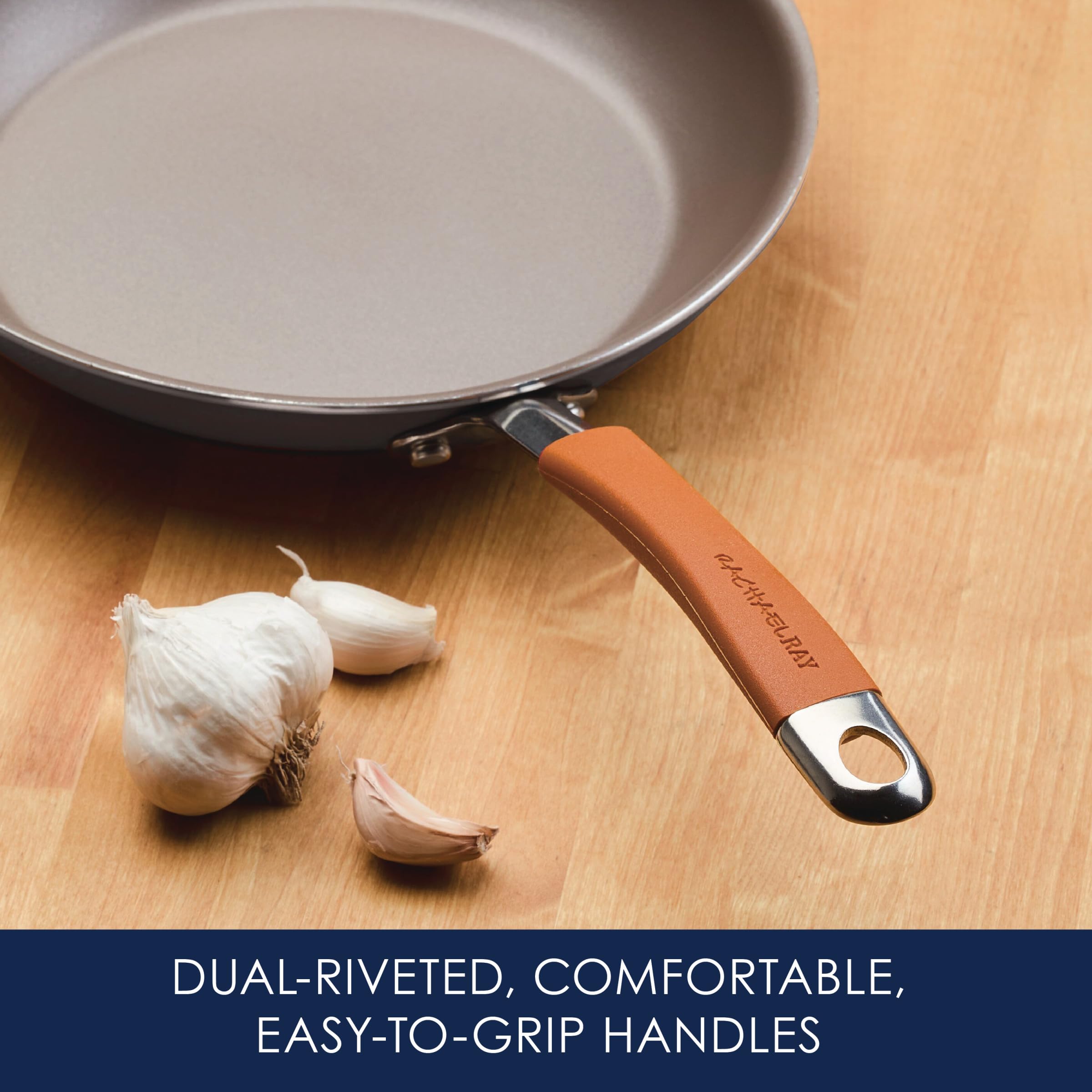 Rachael Ray Cucina 10-inch nonstick frying pan for even searing