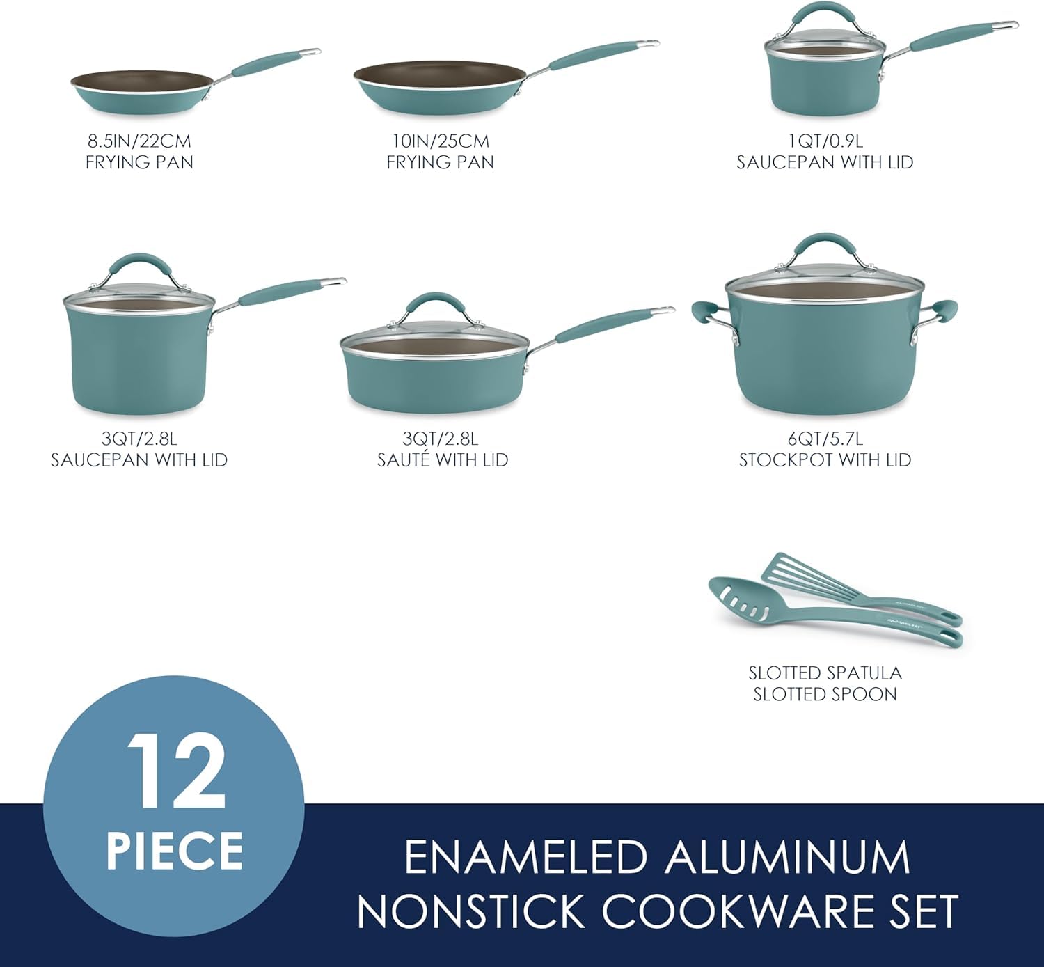 Rachael Ray Cucina 1-quart saucepan with lid for quick sauces and precise heat.