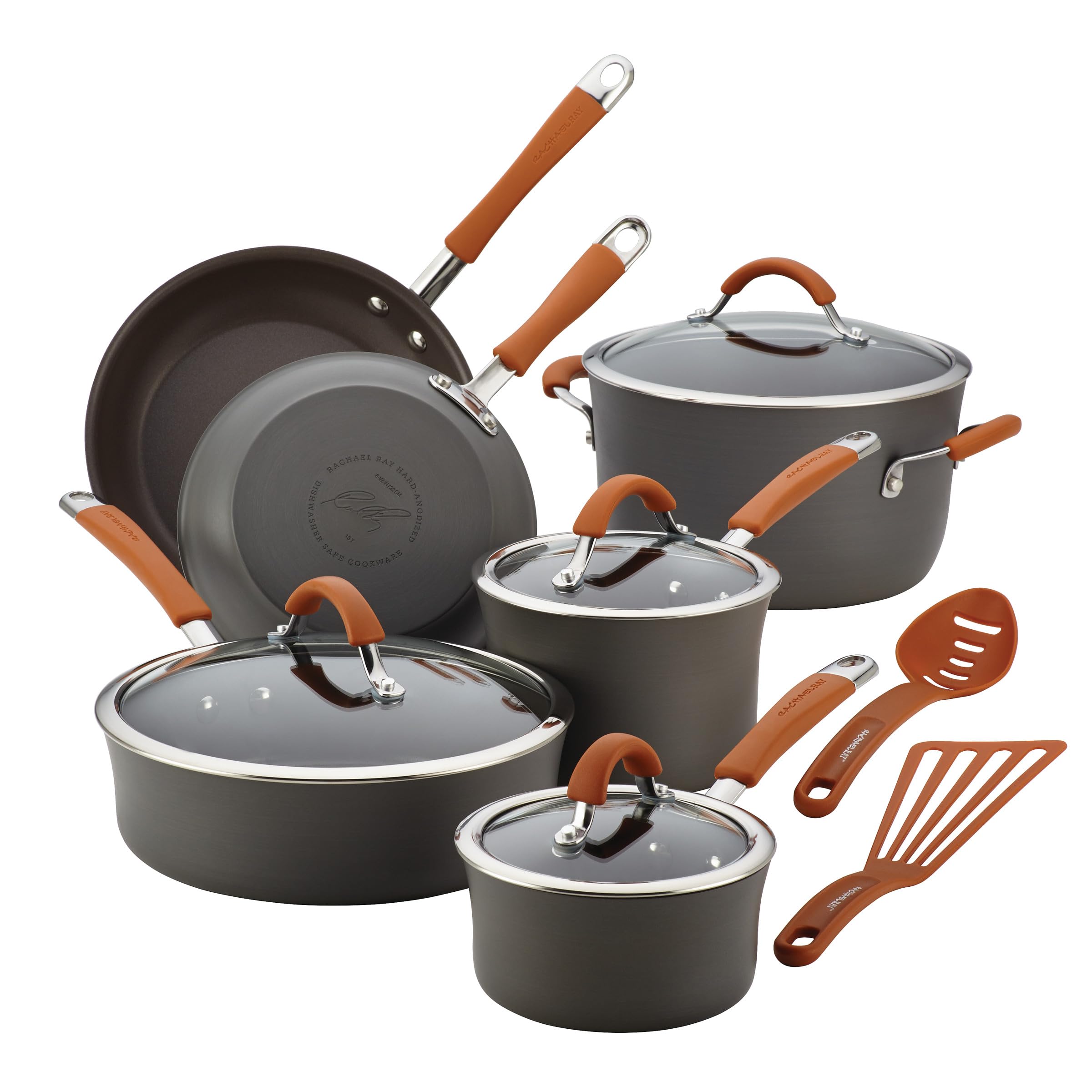Rachael Ray Cucina 1qt saucepan with lid for precise simmering and easy cleanup
