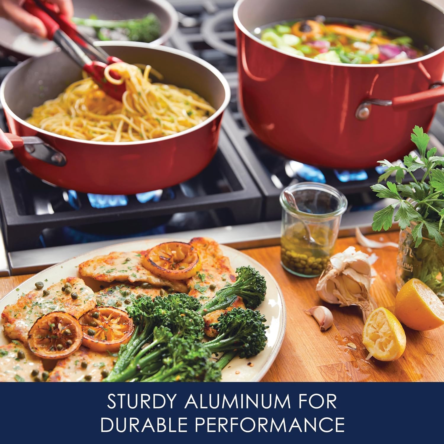 Rachael Ray Cucina 3-quart saucepan with lid for easy meals