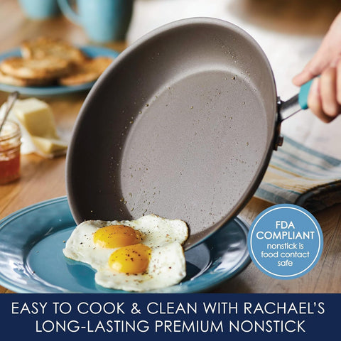Rachael Ray Cucina 6-quart stockpot with lid for soups and large batches.