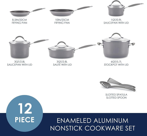Rachael Ray Cucina, tapa de vidrio resistente para controlar temperatura y sabor.