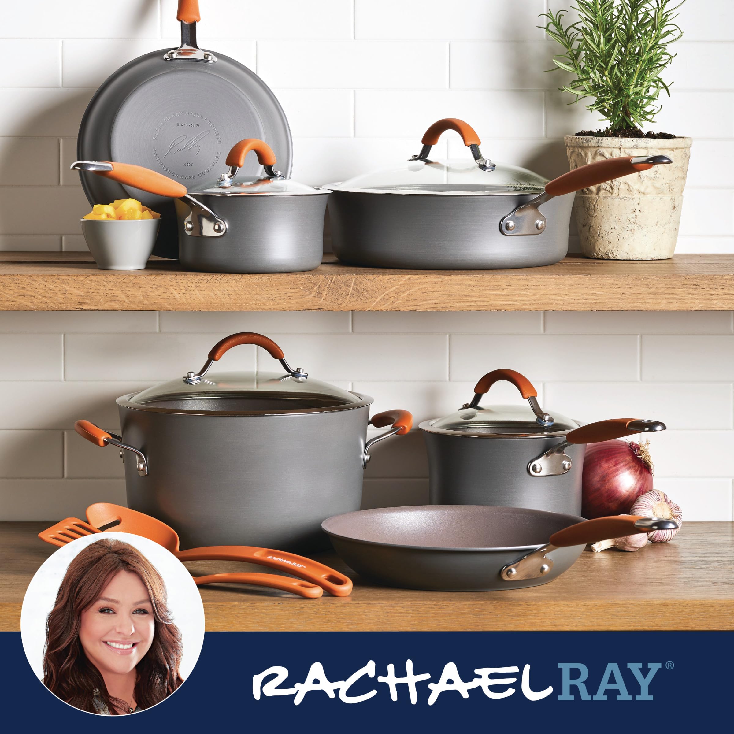 Rachael Ray Cucina utensils set for easy prep and serving