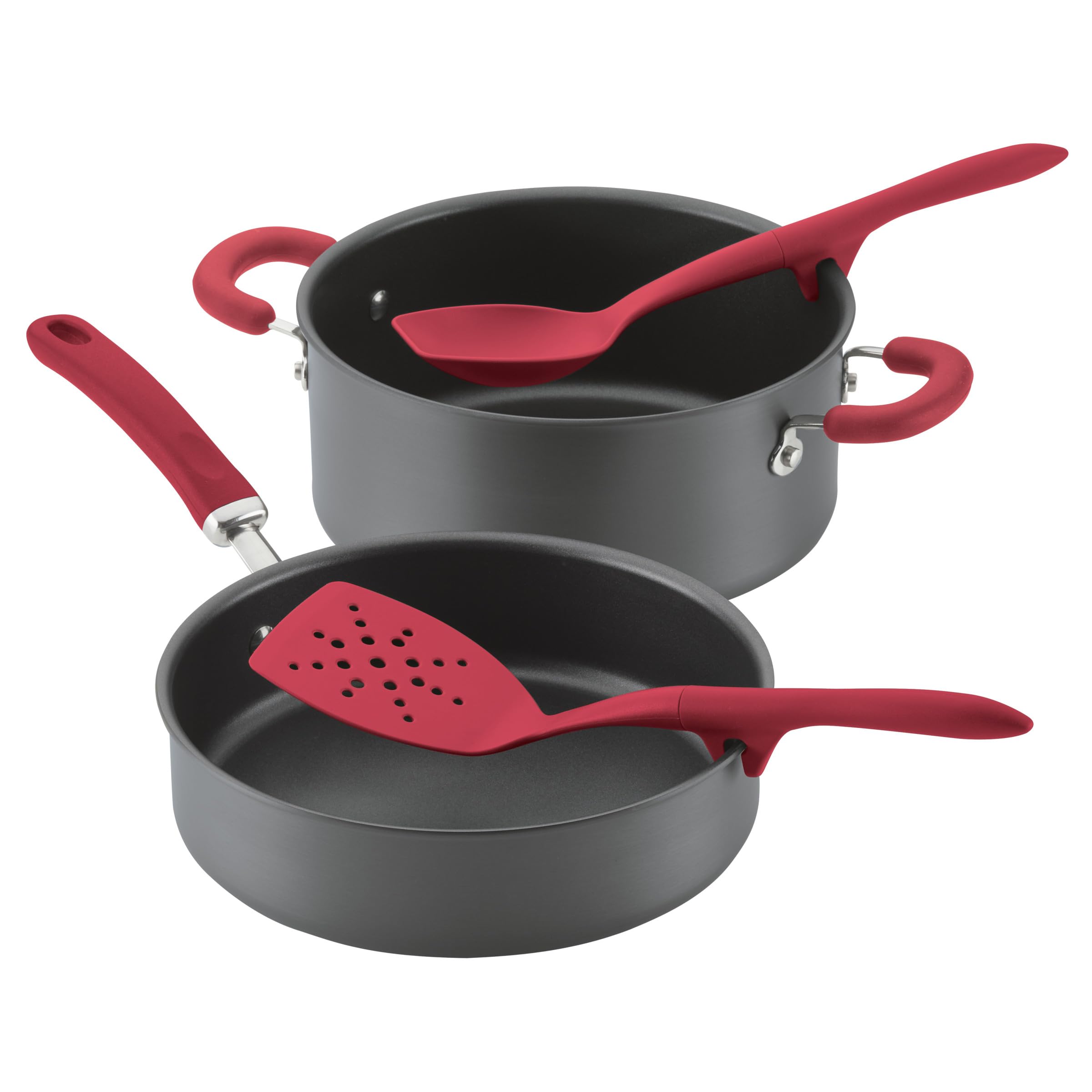 Rachael Ray silicone turners lift delicate foods cleanly.