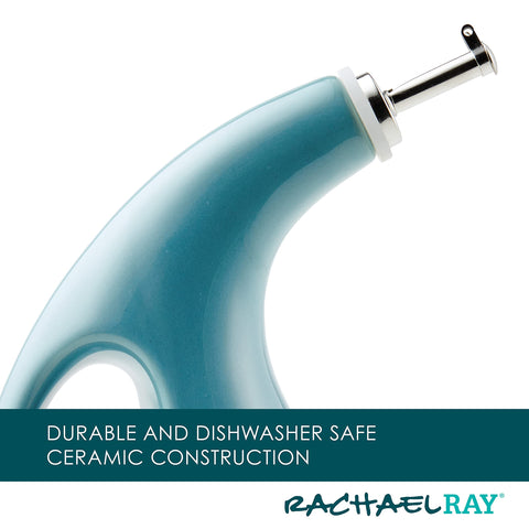 Rachael Ray ceramic bottle dishwasher-safe for quick cleanup