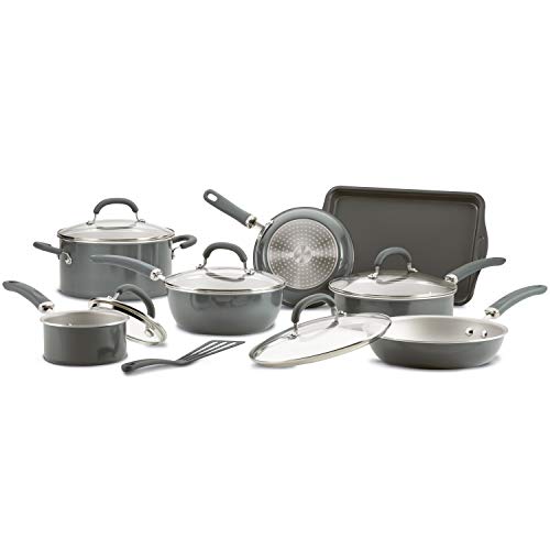 Rachael Ray oven-safe to 400°F supports finishing dishes in the oven.