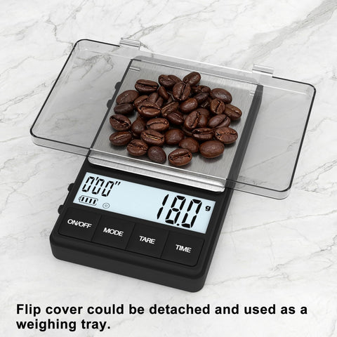 Raclomec scale supports up to 1000 g for beans and grounds.