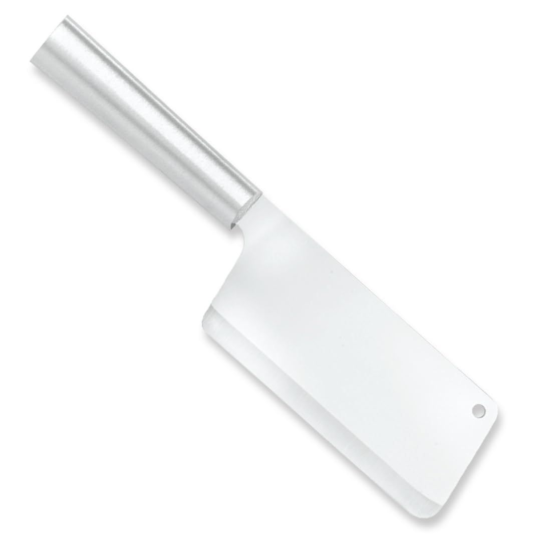 RADA Chef’s Dicer Knife blade closeup showing a sharp hollow-ground edge for precise chopping