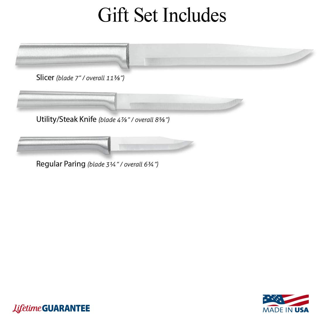 Rada Cutlery S02 utility/steak knife ideal for versatile slicing and prep.