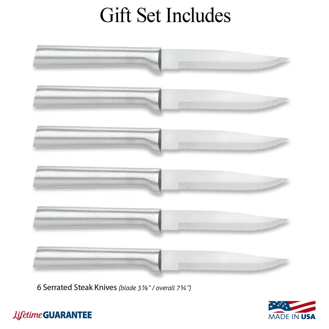 RADA S6S serrated blades delivering lasting sharpness for steaks and chops