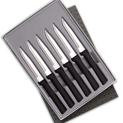 RADA Cutlery serrated steak knife set for precise, clean slices at home