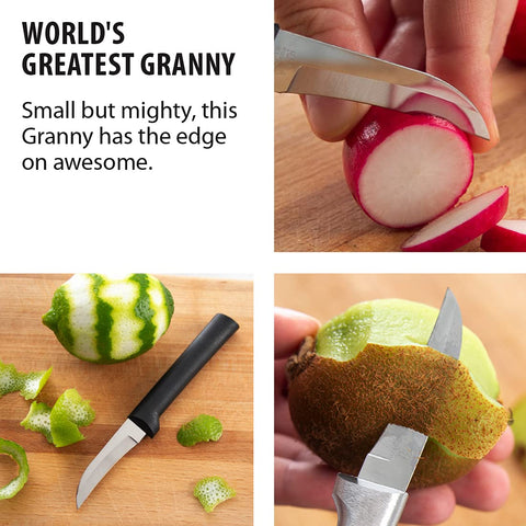 RADA Granny Paring Knife hollow ground blade delivers sharpness for daily tasks