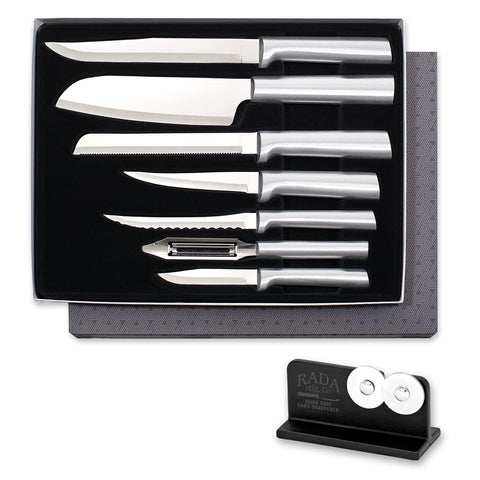 Rada starter set full view with seven knives for versatile prep
