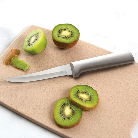 Rada set in use with fruits and vegetables demonstrating peeling and slicing