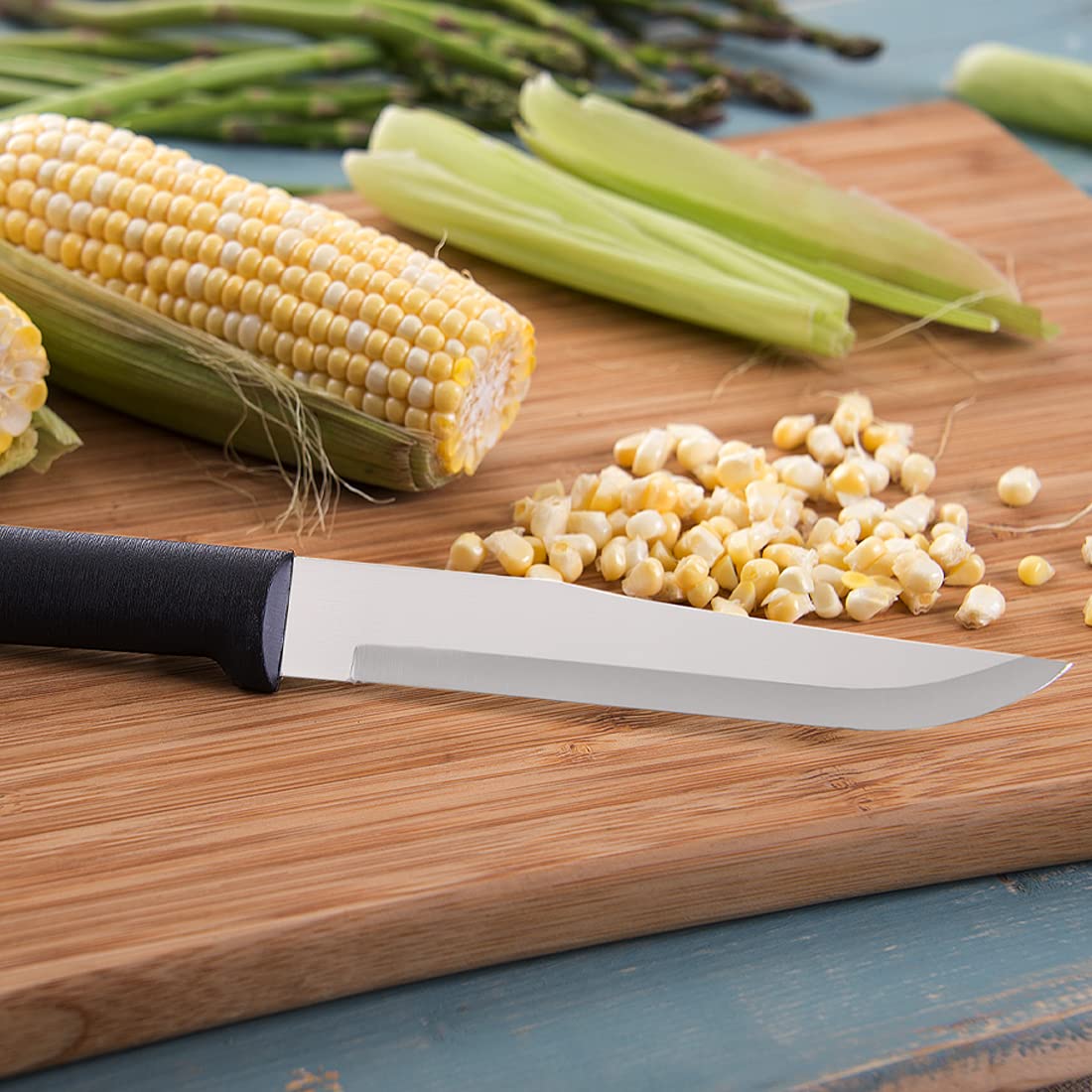 RADA Stubby Butcher Knife W206 compact size for easy handling and control.