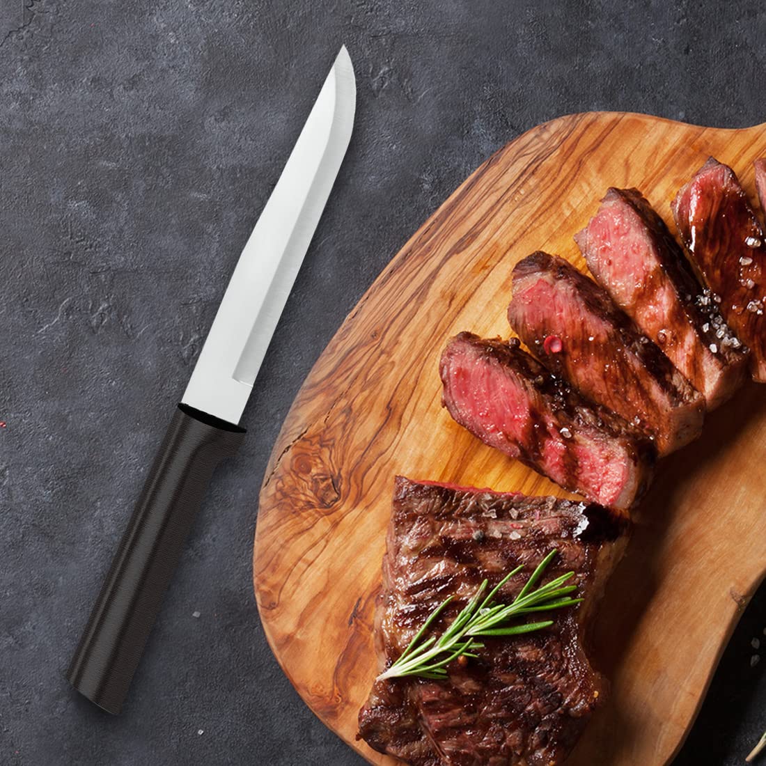 RADA Stubby Butcher Knife W206 made in USA with high-carbon steel.