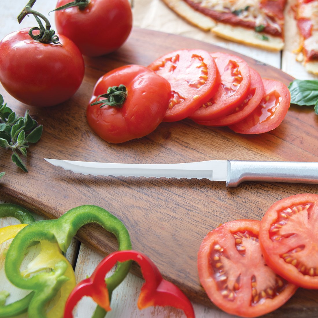 RADA Tomato Slicer cleanly slices ripe tomatoes