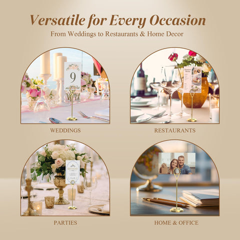 Radezon multi-use table number stand doubles as card or menu holder.