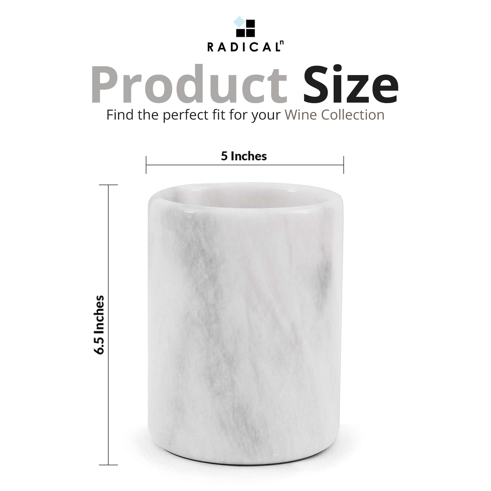 Radicaln marble wine chiller securely packaged for gifting.