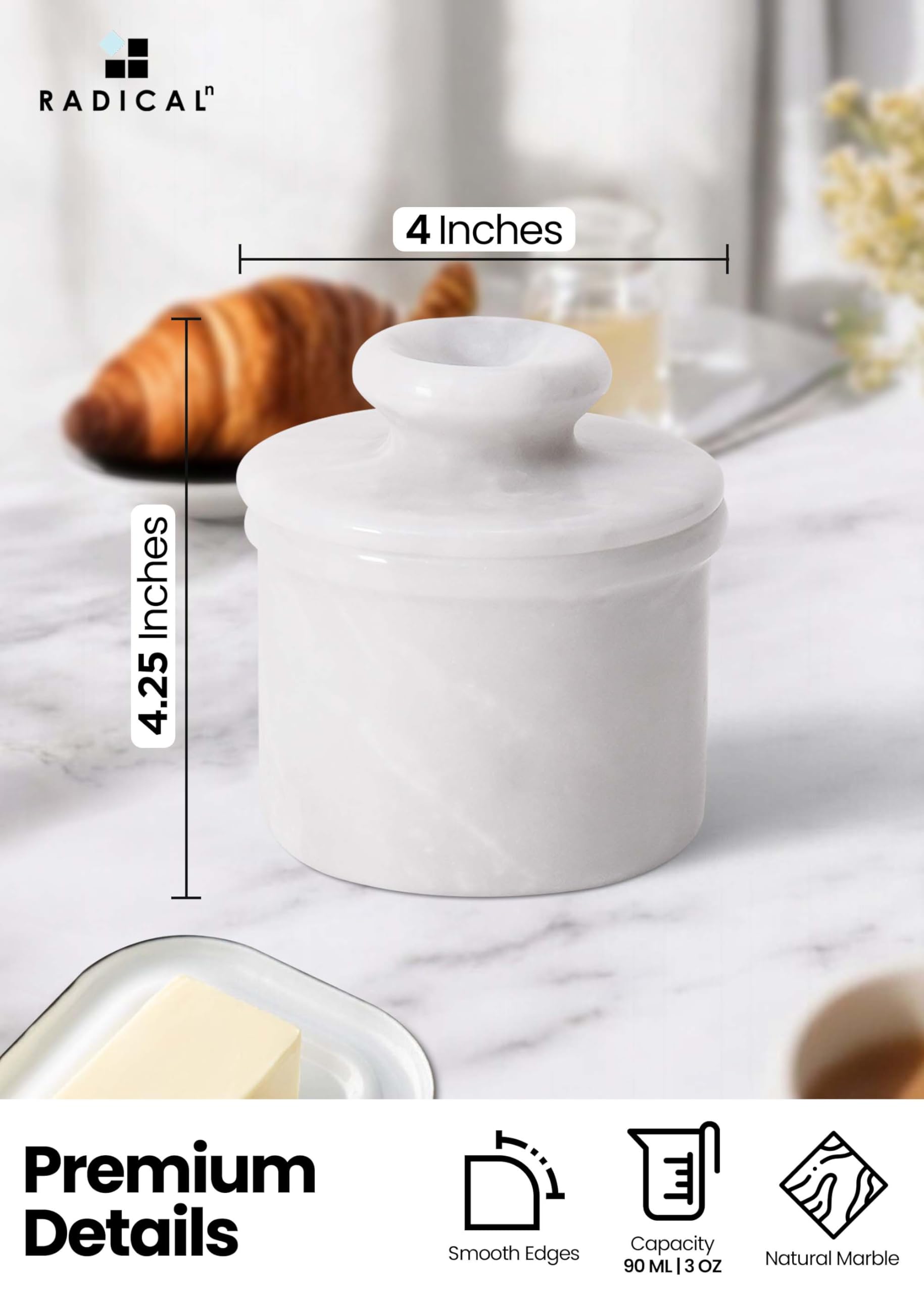 Radicaln butter keeper packaged for gift