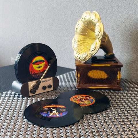 RADIXIUM drinks table-ready coasters protect furniture while sparking conversations